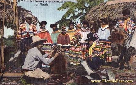 Fur Trading was a large part of the Seminole Indian Commerce of FloridaPast