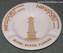 Newport Resort Motel - Miami Beach, Florida - Vintage Ashtray