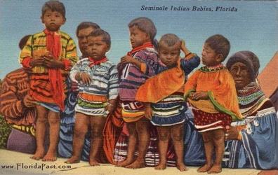 Little Seminole Indian Babies