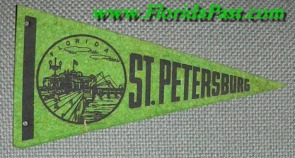 Miniature ST. PETERSBURG FloridaPast Felt Pennant