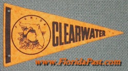 Miniature CLEARWATER FloridaPast Felt Pennant