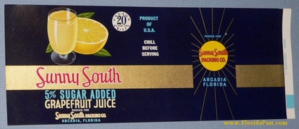 Sunny South - Sunny South - Sunny South - WE HAVE ANOTHER DIFFERENT Sunny South Juice Can Wrap Label! GET EM BOTH ALREADY! Why Wait! Sunny South, FloridaPast