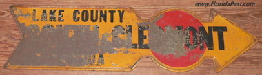 Front side of this Great Historical FloridaPast road sign