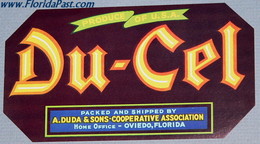 Du-Cel - Celery Produce Label - OVIEDO, FLORIDA