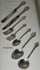 7 pc Fork Spoons Knives THE Fontainebleau Miami Florida