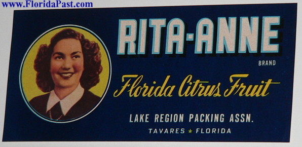 RITA-ANNE BRAND Citrus Label - TAVARES, FLORIDA