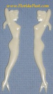 Vintage Pair of Figural Nude Mermaid Picks